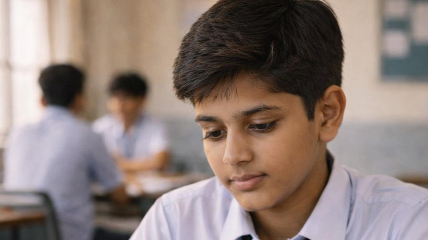 A student revising a topic before explaining it