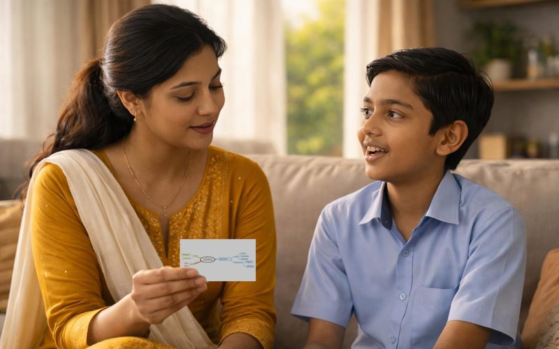 Child explains. Parent listens. 10 minutes every evening.